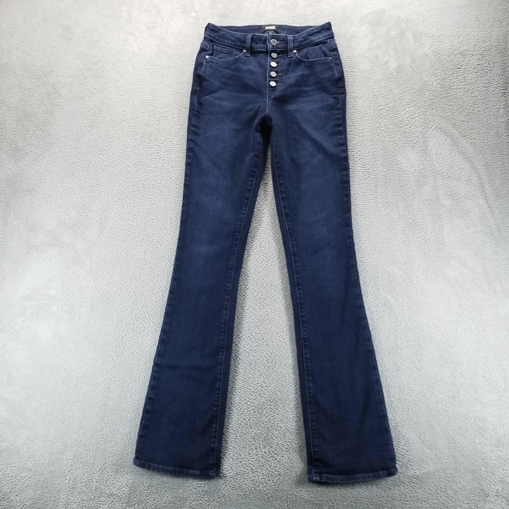Paige Jeans Womens 26 Blue Hourglass Bootcut High Rise Button Fly Stretch
